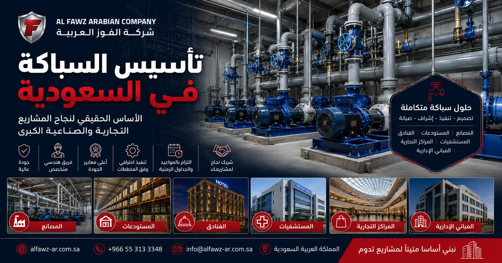 تأسيس السباكة في السعودية
