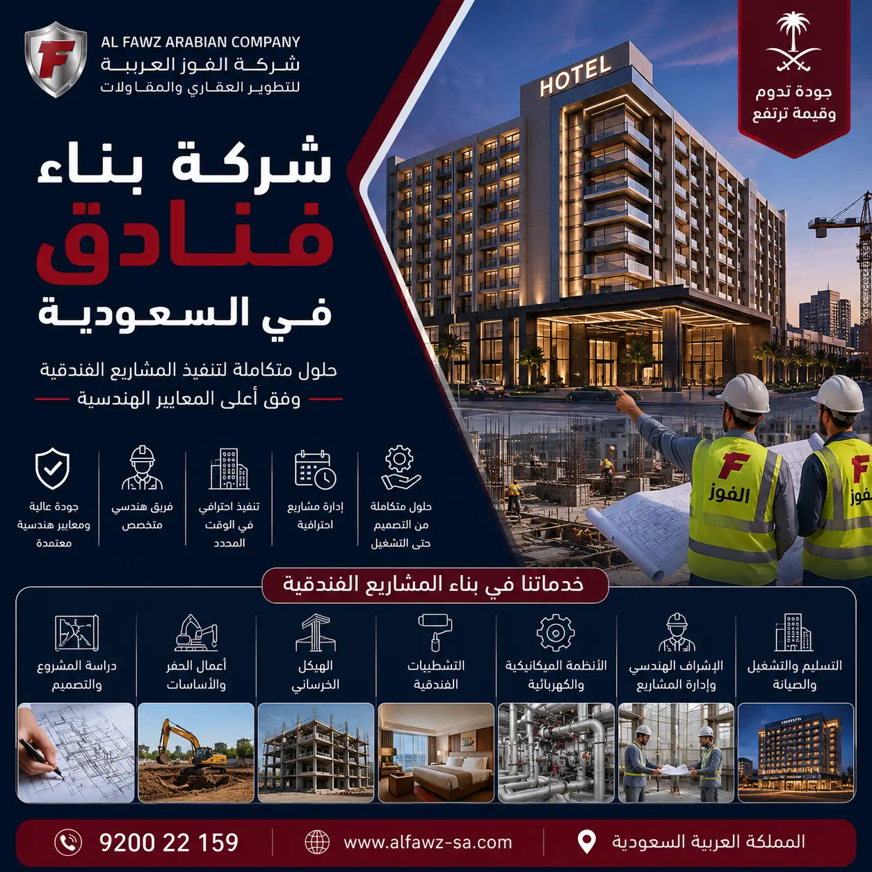 شركة بناء فنادق