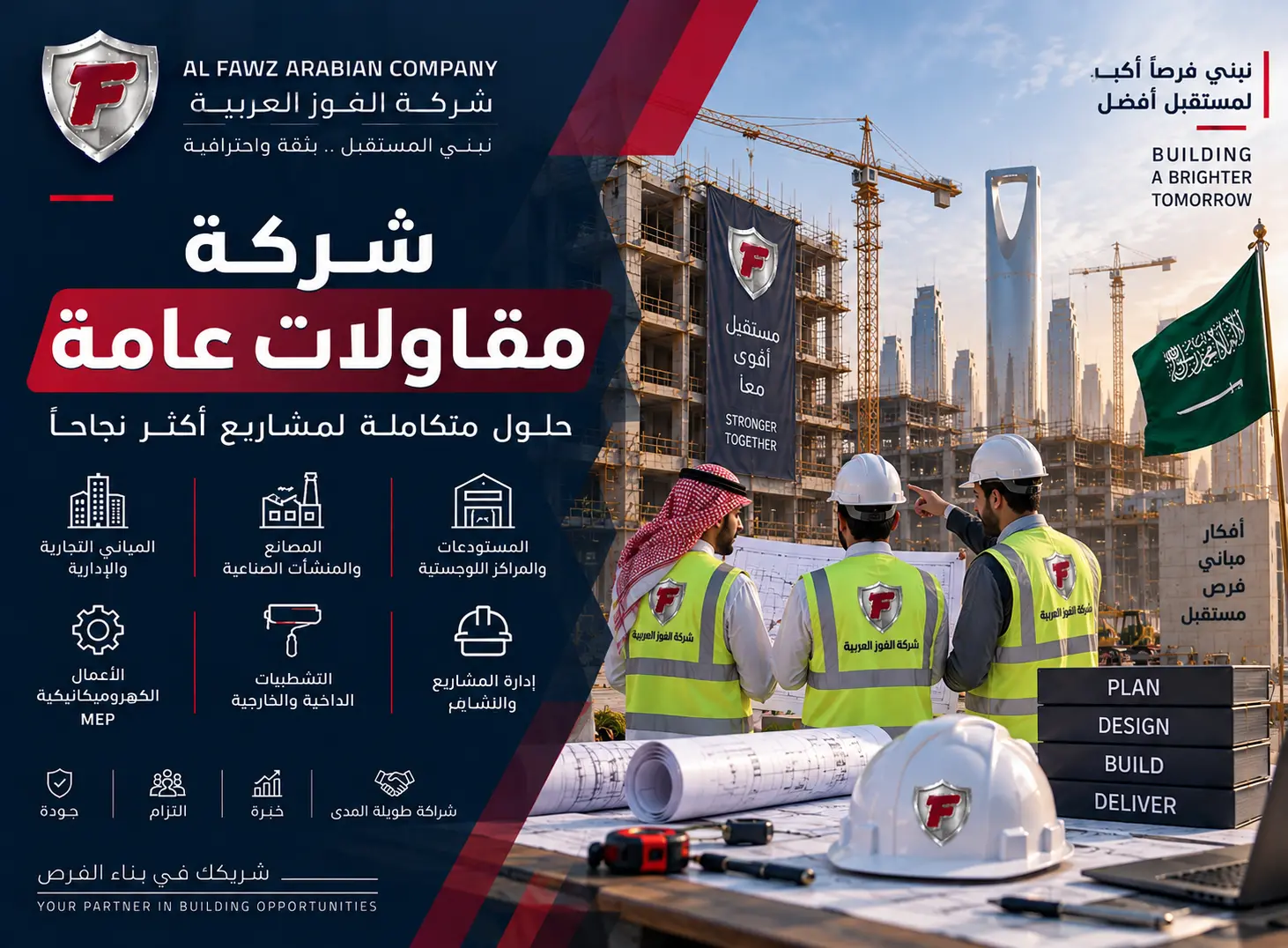 شركة مقاولات عامة في السعودية لتنفيذ المشاريع باحترافية