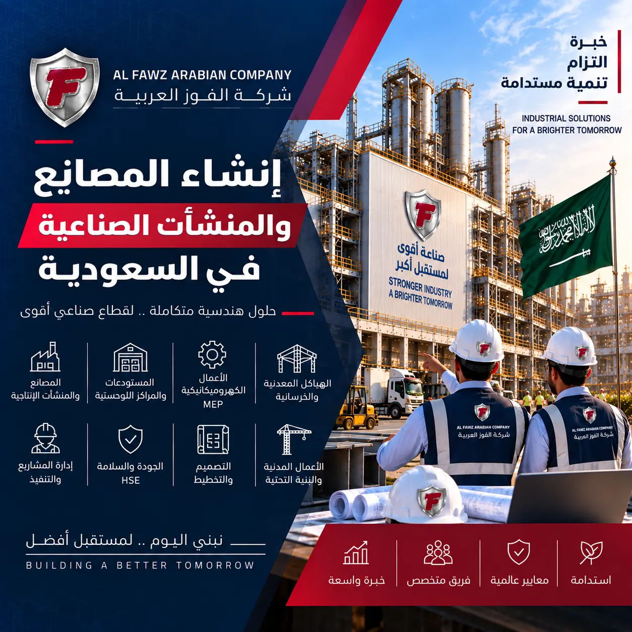 شركة مقاولات وإنشاءات في السعودية لتنفيذ المشاريع المتكاملة