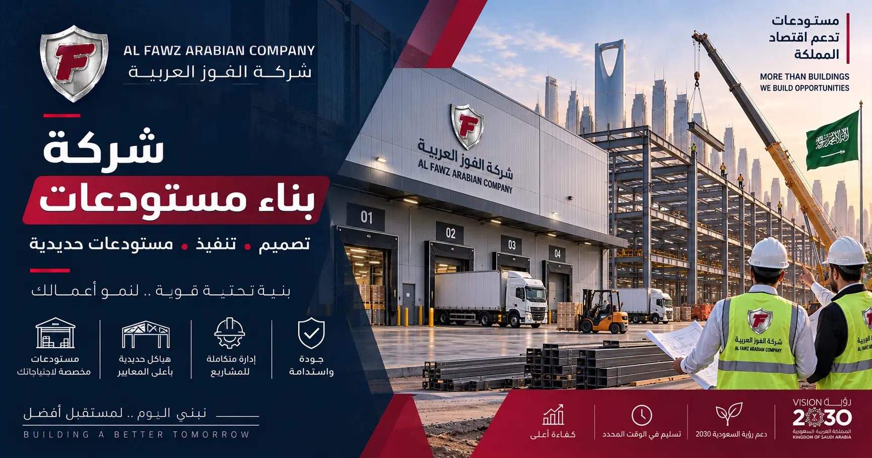 شركة بناء مستودعات في السعودية: حلول متكاملة للتصميم والتنفيذ